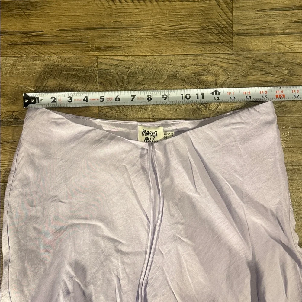 NWT Princess Polly Saturday Night Mini Skirt Light Purple - Size 8